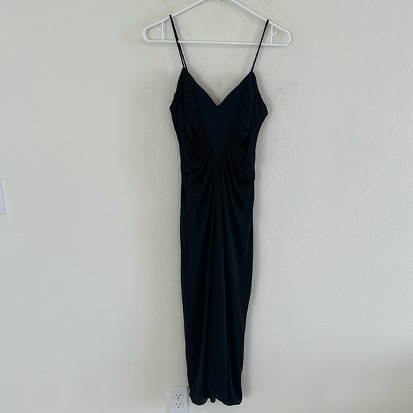 New Leaf By Samir Vintage Waterfall Pleated Dress - Picture 1 of 11